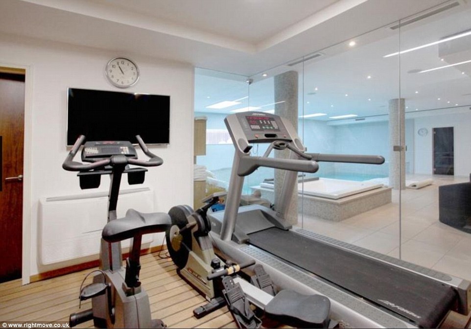 There is also a small gymnasium, complete with a flat screen TV, situated adjacent to the swimming pool on the ground floor of the property 